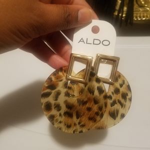 Leopard/cheetah print earrings